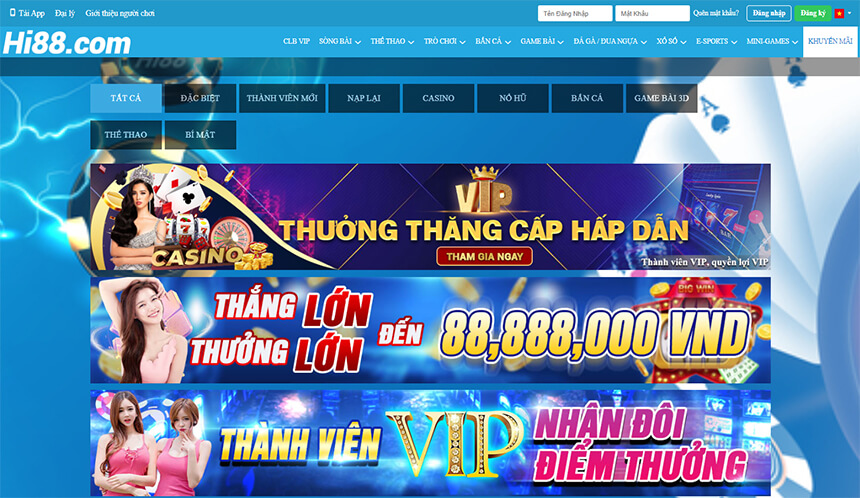 Khuyến mãi cực lớn tại nhà cái Hi88
