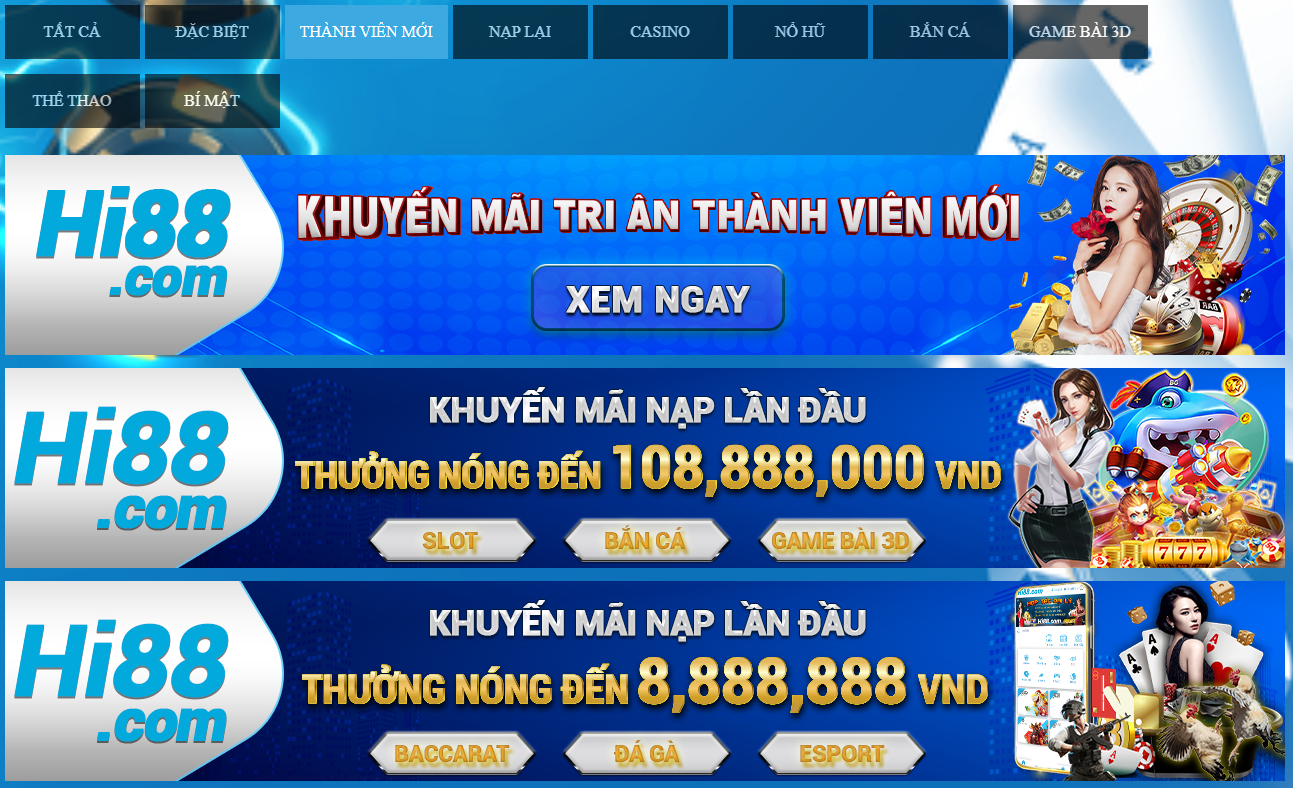 Hướng dẫn rút tiền khuyến mãi Hi88