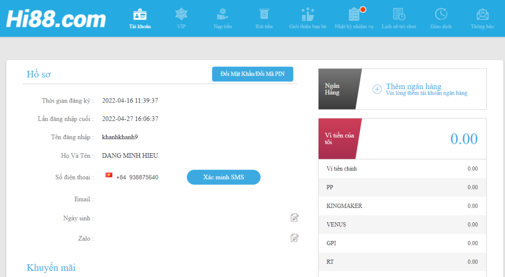 lien ket tai khona ngan hang voi tai khoan hi88 2 01/06/2025