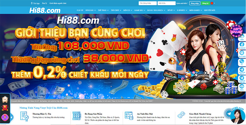 Tốc độ thanh toán và nạp rút tiền nhà cái Hi88 cực nhanh